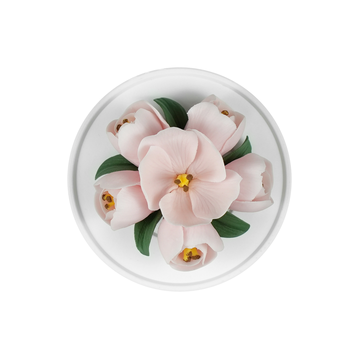 Handmade Ceramic Flower Diffuser(Herbaceous Peony)